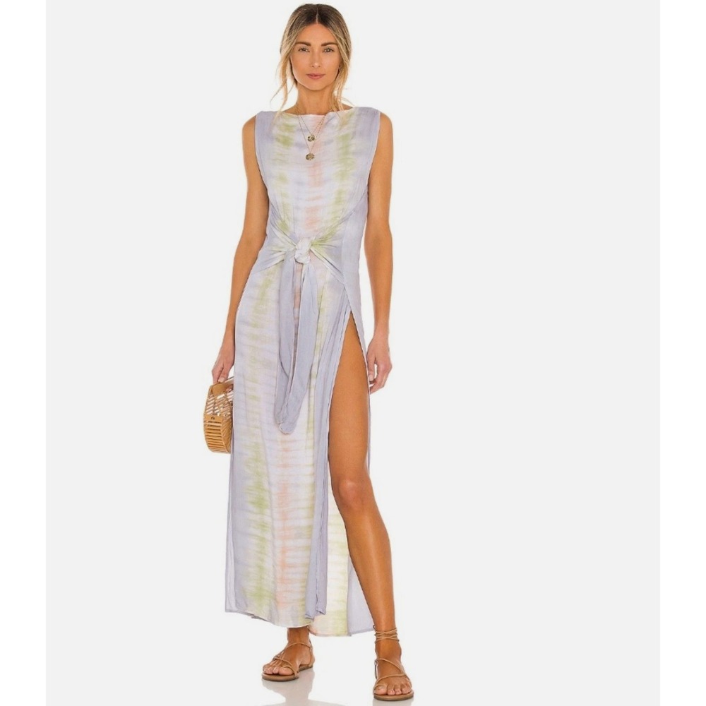 NWT Jen's Pirate Booty Dress Rio Walk of Fame Kaftan Tie Dye Resortwear Vacation